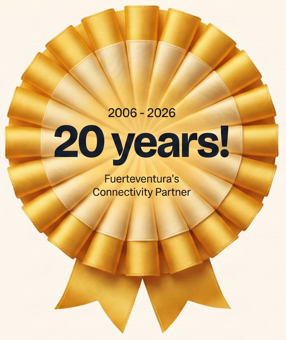 20 years on the island — Fuertewifi 2006–2026